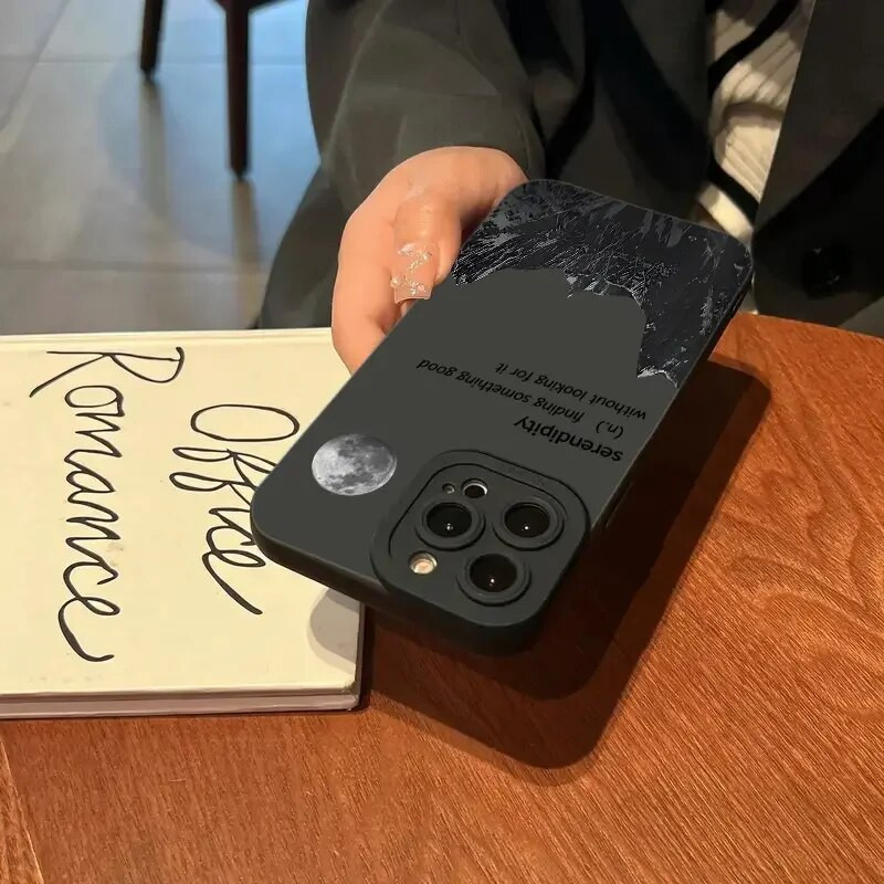 Γοτθική θήκη τηλεφώνου με μαύρα χείλη για Samsung Galaxy A14 A34 A54 A13 A33 A53 A32 A52 S23 Ultra S22 Plus S21 S20 FE Note 20