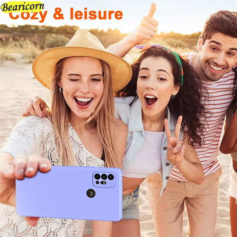 Γνήσια θήκη τηλεφώνου υγρής σιλικόνης για Motorola Moto G10 G30 G22 G31 G41 G42 G52 G82 G71S G60 G200 E32 Προστατευτικό κάλυμμα κάμερας