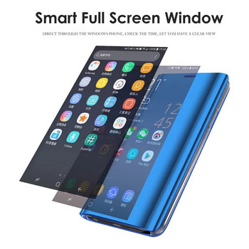 Smart Mirror Flip Case For Huawei P30 P40 P20 Lite Pro Plus P10 Mate 40 20 30 10 Lite Phone Cover Funda