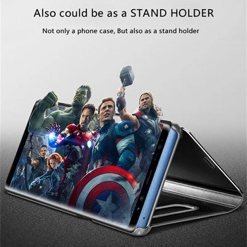 Smart Mirror Flip Case за Huawei P30 P40 P20 Lite Pro Plus P10 Mate 40 20 30 10 Lite Phone Cover Funda