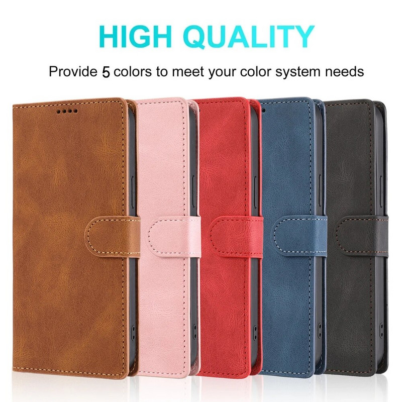 Δερμάτινη θήκη πορτοφολιού για Samsung Galaxy S23 S22 S21 S20 FE Lite S10 S9 S8 S7 Edge Note 20 10 9 8 Ultra Plus Κάλυμμα τσάντας τηλεφώνου