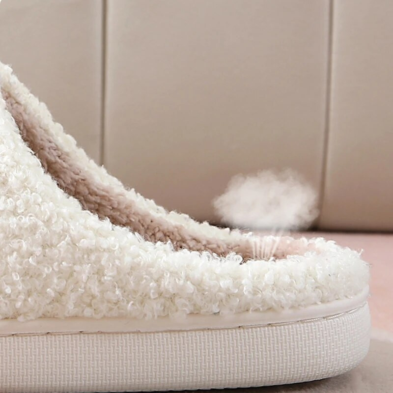 Zimske Tople papuče za odrasle Muškarci Žene Kućne japanke Podovi Neklizajući Plišani vuneni tobogani Spavaće sobe Baršunaste cipele s mekim potplatom