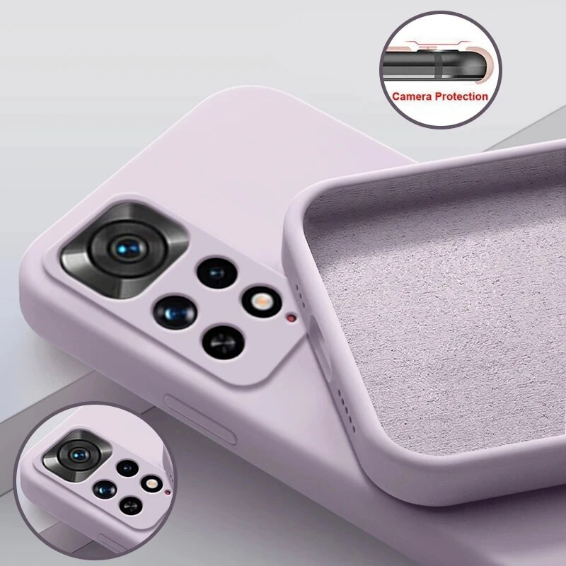 Šķidrā silikona vāciņš priekš Xiaomi Redmi Note 11 Plus 9 10 10s 11s 12 12X Mi 10T 11T 12T Pro 11 Lite 5G NE POCO F3 X3 NFC vāciņš