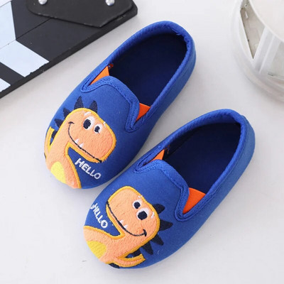 Sügistalv poisid Puuvillane riie Kodu Kingad Lapsed Armsad Dinosaurused Põrandasussid Lapsed Libisemisvastased Sokid Jalatsid Siseruumides Soojad Sussid