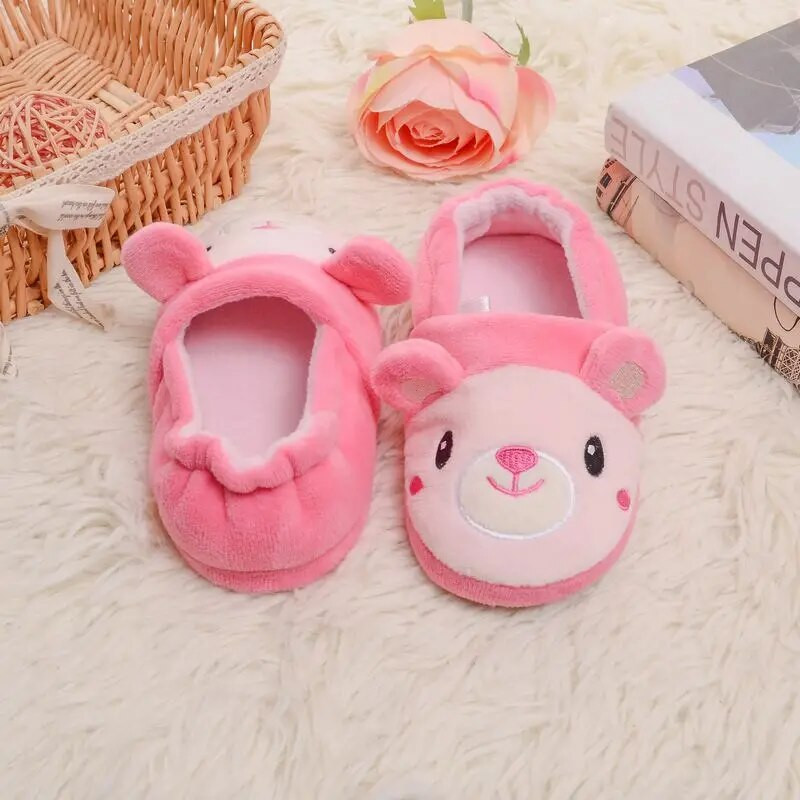 Karikatūra Suns Bērni Čības Mazuļi Meitenes Zēni Bērni Ziemas Māja Māja Apavi Apavi Laba Kvalitāte Silti Karikatūra Bērnu Apavi