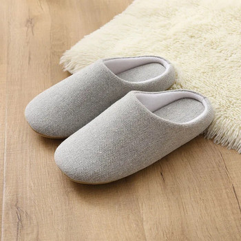Зимни дамски сандали Чехли за дома Мъжки PVC нехлъзгащи се плоски обувки Плюшени топли дамски обувки Вътрешни подови джапанки