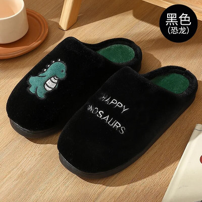 Sievietēm siltas kokvilnas čības vīriešiem ziemas, pūkainas plīša čības pieaugušajiem, baltas, jaukas multfilmas lācis iekštelpām, ērtas samta biezas kurpes