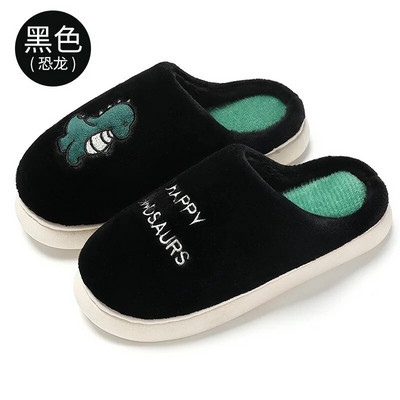 Sievietēm siltas kokvilnas čības vīriešiem ziemas, pūkainas plīša čības pieaugušajiem, baltas, jaukas multfilmas lācis iekštelpām, ērtas samta biezas kurpes