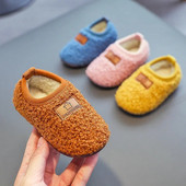 Gril Shoes Baby Cotton Shoe 2023 Rudens Ziemas Jauni Ērti Silti Bērnu Apavi Plus Mājas Unisex vilnas kokvilnas apavi Gudri mājas apavi