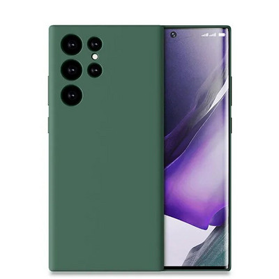 Τετράγωνη θήκη υγρής σιλικόνης για Samsung Galaxy S24 S23 A73 A53 A33 A23 A13 A52 A72 A42 A71 A51 A21S Πολυτελές μαλακό κάλυμμα