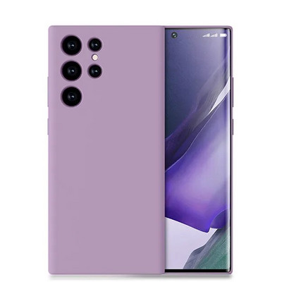 Τετράγωνη θήκη υγρής σιλικόνης για Samsung Galaxy S24 S23 A73 A53 A33 A23 A13 A52 A72 A42 A71 A51 A21S Πολυτελές μαλακό κάλυμμα