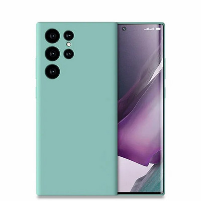 Τετράγωνη θήκη υγρής σιλικόνης για Samsung Galaxy S24 S23 A73 A53 A33 A23 A13 A52 A72 A42 A71 A51 A21S Πολυτελές μαλακό κάλυμμα