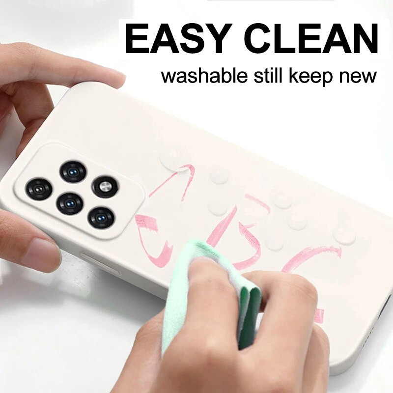 Τετράγωνη θήκη υγρής σιλικόνης για Samsung Galaxy S24 S23 A73 A53 A33 A23 A13 A52 A72 A42 A71 A51 A21S Πολυτελές μαλακό κάλυμμα