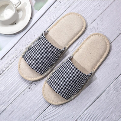 Vienreizējās lietošanas Hotel Travel Spa Portatīvie apavi vīriešiem Sievietēm Mājas Viesu Iekštelpu čības Unisex čības Vasaras lina čības