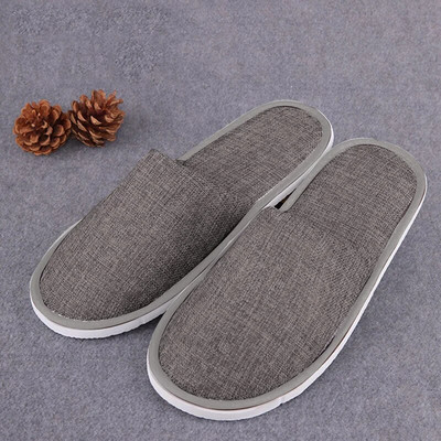 Vienreizējās lietošanas Hotel Travel Spa Portatīvie apavi vīriešiem Sievietēm Mājas Viesu Iekštelpu čības Unisex čības Vasaras lina čības