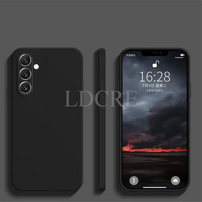Για Samsung Galaxy A54 Case Υγρή σιλικόνη Samsung A15 A05 A05S A54 M54 M14 A34 A24 A53 A14 A04E A04 A04S Κάλυμμα TPU Protector