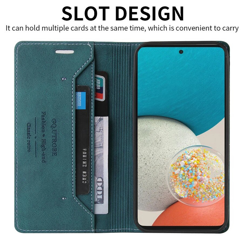 Husa portofel din piele antifurt pentru Samsung Galaxy A04s A13 A14 A33 A34 A51 A52 A53 A54 A71 A72 A73 S23 Ultra S22 S21 Plus S20 FE