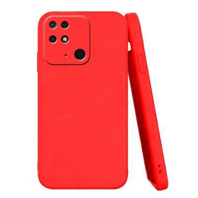 Vāciņam Xiaomi Redmi 10C korpusam Redmi 10C Capas telefona korpusam buferim aizmugure Triecienizturīgs mīksts TPU korpuss priekš Redmi 12C 9C 10C Fundas