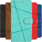 Δερμάτινη θήκη Magnet Lock για Coque Samsung Galaxy S20 S21 FE S22 S23 A04 A13 A32 A33 A34 A52 A52S A53 A54 5G Flip Cover D18D