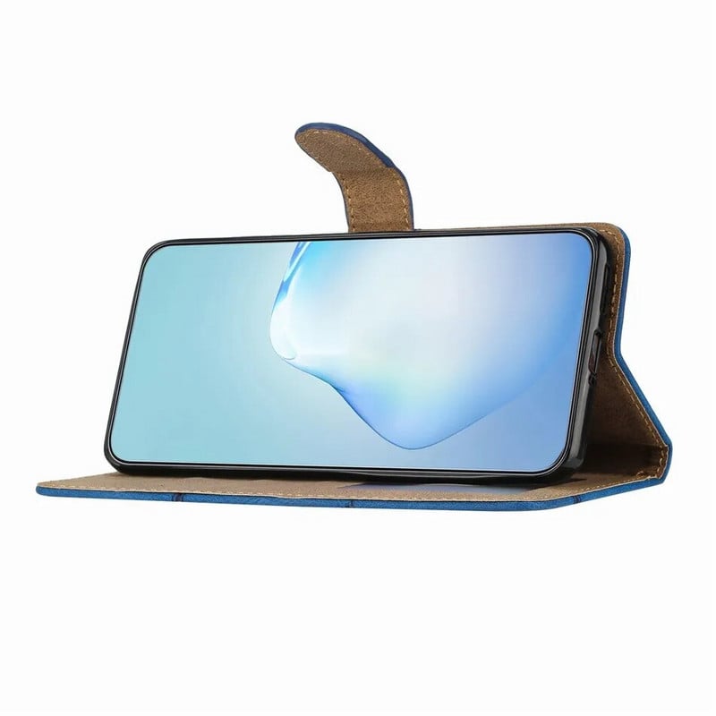 Δερμάτινη θήκη Magnet Lock για Coque Samsung Galaxy S20 S21 FE S22 S23 A04 A13 A32 A33 A34 A52 A52S A53 A54 5G Flip Cover D18D