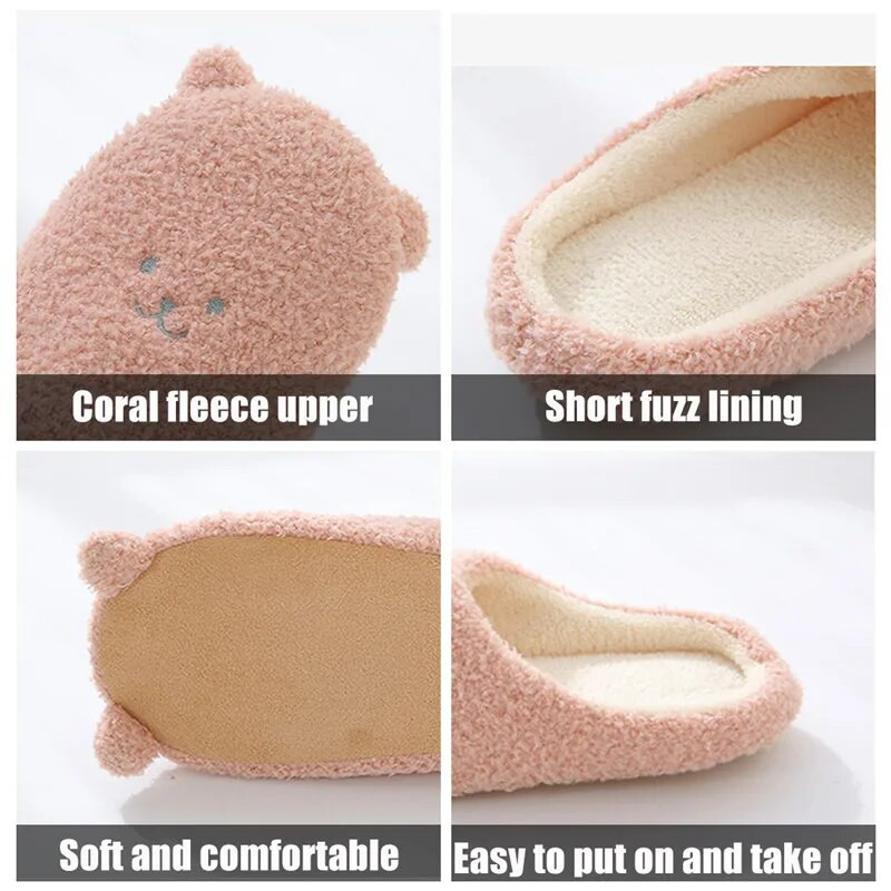 Libisemiskindlad põrandalibisemiskindlad soojad paarisussid naiste magamistuppa Pehmed pehmed armsad puuvillased sussid