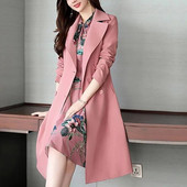 Moodsad revääri nööbid, sidemega vöörimantlid Naiste riided 2023. aasta sügis, uued ülisuured vabaaja ülaosad.