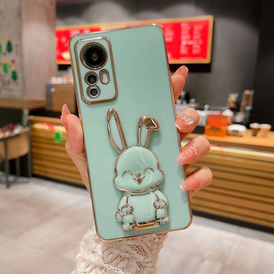 3D Cute Rabbit kokkupandav statiiviümbris Xiaomi Redmi Note 12 11 10 9 9A 9T 9C 8 10C 7 M3 X3 Pro Max elektrilise löögikindel kate jaoks