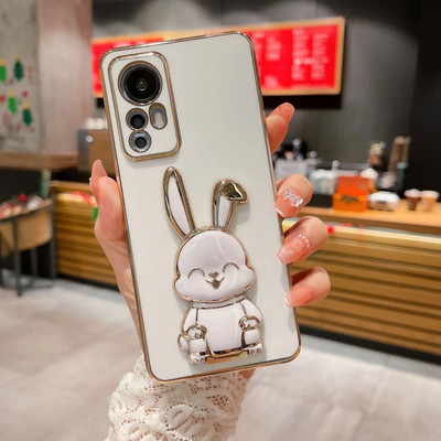 3D Cute Rabbit kokkupandav statiiviümbris Xiaomi Redmi Note 12 11 10 9 9A 9T 9C 8 10C 7 M3 X3 Pro Max elektrilise löögikindel kate jaoks