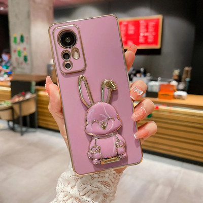 3D Cute Rabbit kokkupandav statiiviümbris Xiaomi Redmi Note 12 11 10 9 9A 9T 9C 8 10C 7 M3 X3 Pro Max elektrilise löögikindel kate jaoks