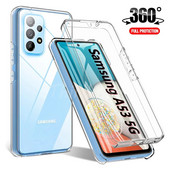 360 Full Body Cover Ütésálló tok Samsung Galaxy A24 A53 A34 A54 A13 A03 A14 A52 A52S A33 A72 A73 A32 A22 A23 5G lökhárítóhoz