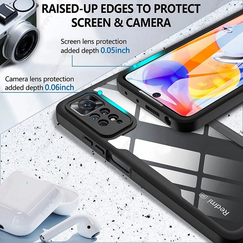 360 teljes védelmi tok XiaoMi RedMi Note 11 11s 10 10s Pro Plus 5G 4G 9 9s 9T 9A 9C 12 NFC 10C globális verzió puha borítóhoz