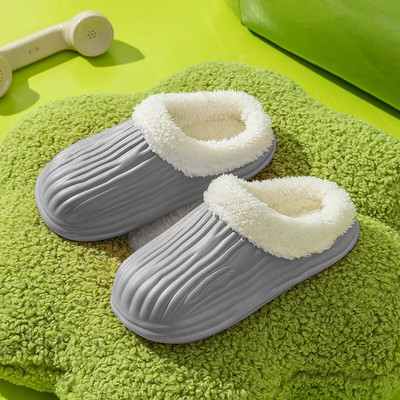 Veekindlad plüüsis sussid, soojad, paksu tald, naiste karvased sussid Kerged Eva talv õues puuvillased kingad, paar kodu liugused siseruumides