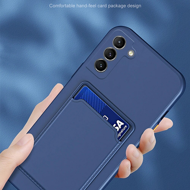 Θήκη μαλακής σιλικόνης για Samsung Galaxy S23 Ultra S22 S21 S20 FE S10 Plus A50 A30 A20 A34 A54 A53 Κάλυμμα κάρτας πορτοφολιού 5G