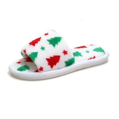 Jõulusussid naistele armsad lumehelbed jõulupuu sussid siseruumides majakingad Palus puuvillased liugused paksu tallaga jalatsid