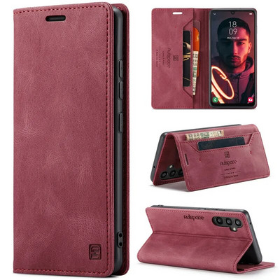 Magnetna kožna torbica za Samsung Galaxy S23 S22 S21 Ultra S20 FE S10 S9 Plus Note 20 A13 A33 A53 A73 A14 A54 Wallet Cards Cover