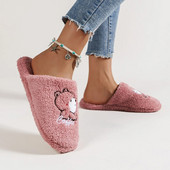 Παντόφλες Γυναικείες Γυναικείες Εσωτερικές Γελοιογραφίες Αρκούδα Κεντημένο Υπνοδωμάτιο Αντιολισθητικές Παντόφλες Φθινοπωρινή Χειμερινή Μόδα Μαλακά Σπίτι Casual Βαμβακερά παπούτσια