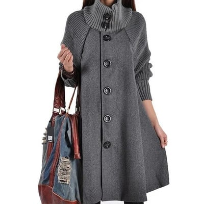 ZOGAA Γυναικείο πουλόβερ καμπαρντίνα