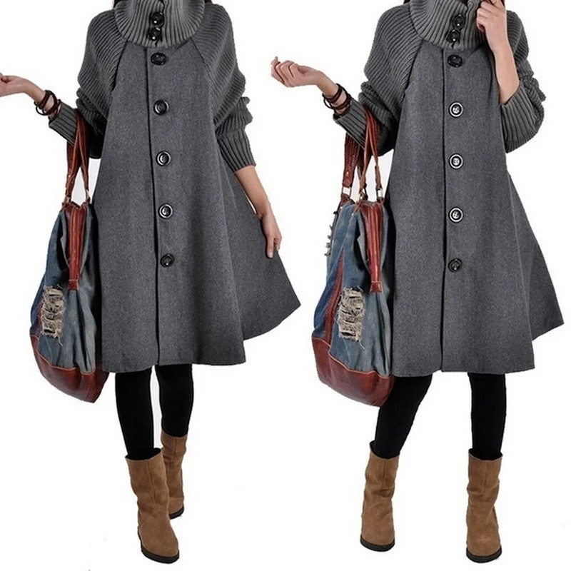 ZOGAA Γυναικείο πουλόβερ καμπαρντίνα