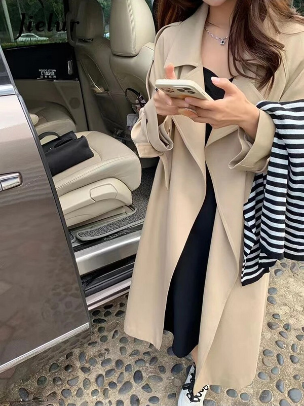 Jielur valge klassikaline mood vabaaja naiste kaevik ühevärviline, magus lahtine elegantne büroo naistele õhuke šikk varrukas naiste kaevik