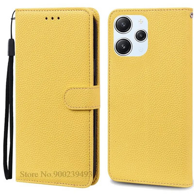 Xiaomi Redmi 12 Case Silicon Leather Wallet Flip Case jaoks Redmi 12 4G Cover Protector Telefoniümbrisele Redmi 12 5G Coque Funda jaoks