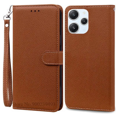 Xiaomi Redmi 12 Case Silicon Leather Wallet Flip Case jaoks Redmi 12 4G Cover Protector Telefoniümbrisele Redmi 12 5G Coque Funda jaoks