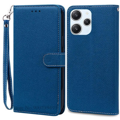Xiaomi Redmi 12 Case Silicon Leather Wallet Flip Case jaoks Redmi 12 4G Cover Protector Telefoniümbrisele Redmi 12 5G Coque Funda jaoks