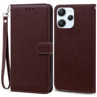 Xiaomi Redmi 12 Case Silicon Leather Wallet Flip Case jaoks Redmi 12 4G Cover Protector Telefoniümbrisele Redmi 12 5G Coque Funda jaoks