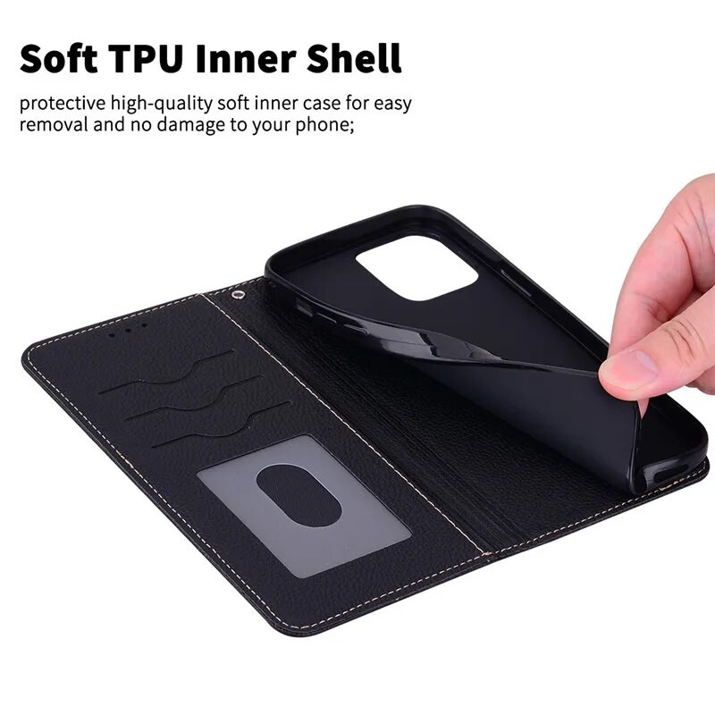 Xiaomi Redmi 12 Case Silicon Leather Wallet Flip Case For Redmi 12 4G Cover Protector Phone Case for Redmi 12 5G Coque Funda