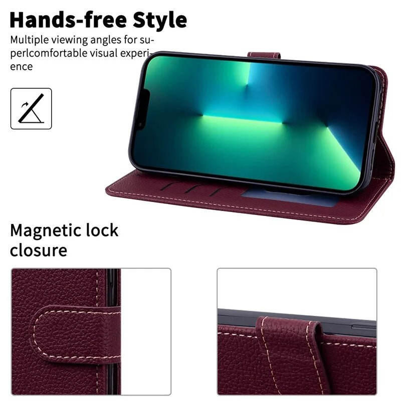 Xiaomi Redmi 12 Case Silicon Leather Wallet Flip Case For Redmi 12 4G Cover Protector Phone Case for Redmi 12 5G Coque Funda