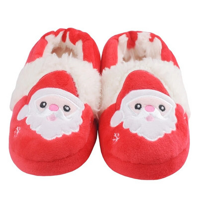 Šlepetės berniukui žiemai pliušiniai šilti animaciniai filmukai Kalėdų senelis Elnias Kalėdinės dovanos Vaikams Namai Batai Maži Vaikiški Avalynė