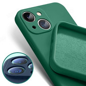 Τετράγωνη θήκη τηλεφώνου υγρής σιλικόνης για iPhone 13 14 Pro θήκη για iPhone 14 11 13 12 Pro Max XR XS 7 8 Plus Πίσω κάλυμμα προστασίας