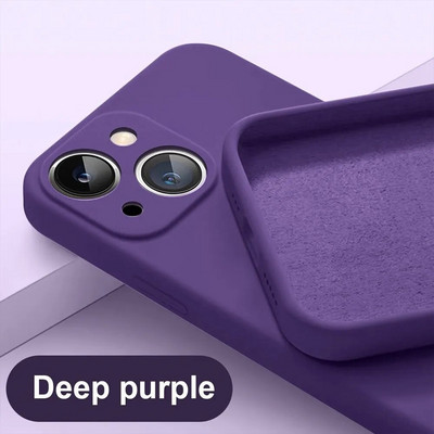 Τετράγωνη θήκη τηλεφώνου υγρής σιλικόνης για iPhone 13 14 Pro θήκη για iPhone 14 11 13 12 Pro Max XR XS 7 8 Plus Πίσω κάλυμμα προστασίας