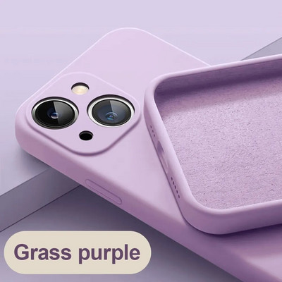 Τετράγωνη θήκη τηλεφώνου υγρής σιλικόνης για iPhone 13 14 Pro θήκη για iPhone 14 11 13 12 Pro Max XR XS 7 8 Plus Πίσω κάλυμμα προστασίας