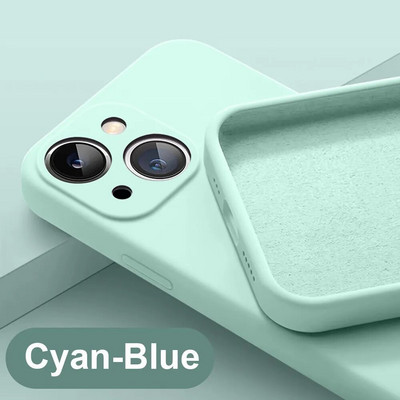 Τετράγωνη θήκη τηλεφώνου υγρής σιλικόνης για iPhone 13 14 Pro θήκη για iPhone 14 11 13 12 Pro Max XR XS 7 8 Plus Πίσω κάλυμμα προστασίας